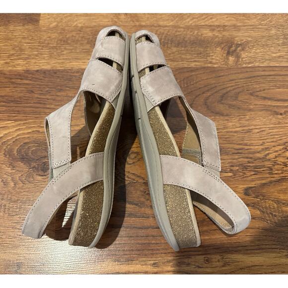 Earth Origins Birdine Leather Fisherman Sandal Taupe 8.5N NWT Summer Comfort - Picture 6 of 11